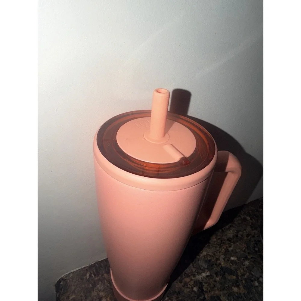 Brumate Era Tumbler Leakproof Straw 40oz Peach Coral Mug Travel Cup Insulated